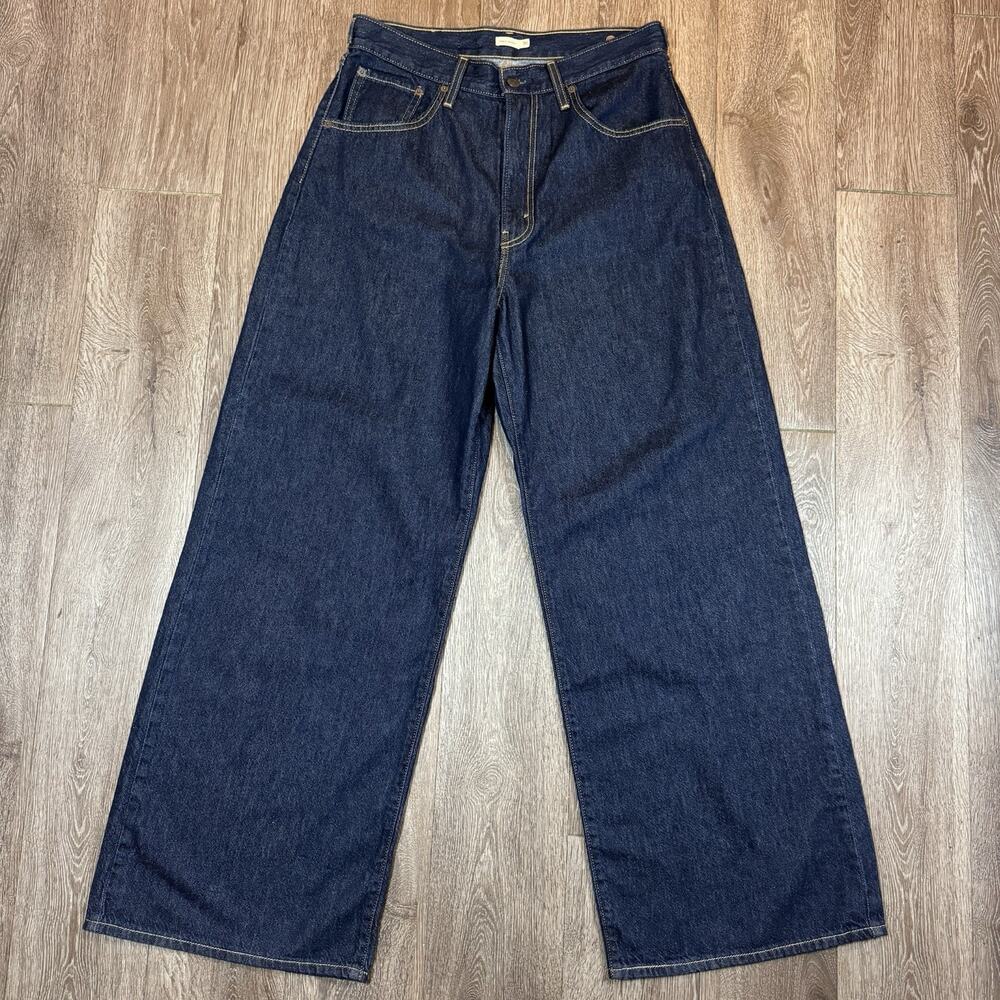 Levi's Dark Indigo Wide Leg Jeans